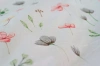 Jasna poszwa bawełniana polne kwiaty 200x200 2x SZARE poszewki 50x60